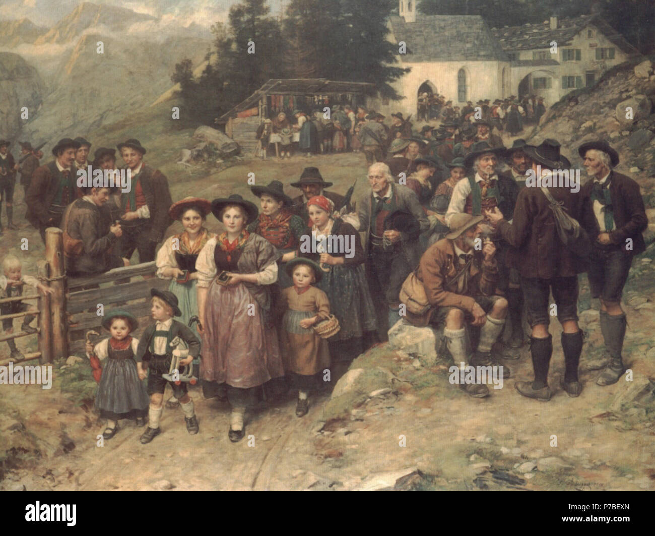 Pèlerins . par 192183 Wallfahrer Banque D'Images