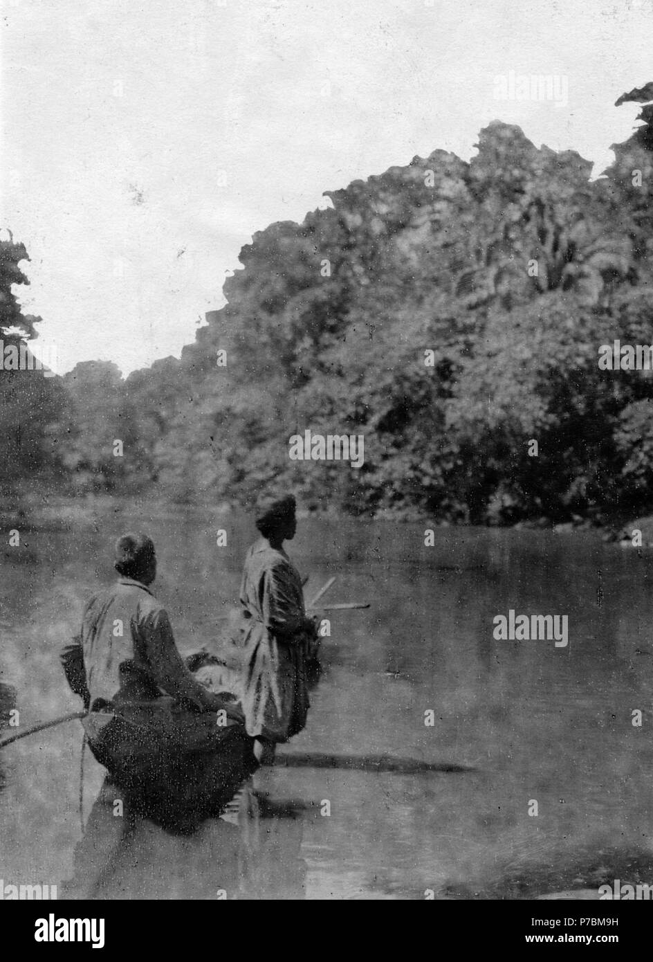 Rio 200 nordöstra Maniqui, la Bolivie. Kanot med Chimaneindianer. I denna gjorde exp - SMVK - 005669 Banque D'Images