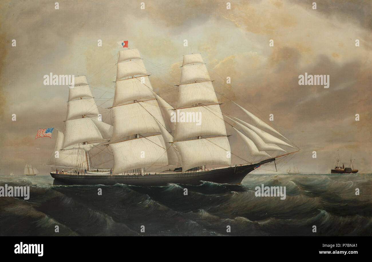 84 William Howard Yorke (cercle de) - L'American clipper 'Red' Banque D'Images