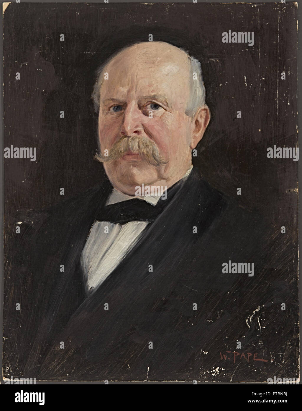 84 William Pape - Ohne Titel (männliche) Portraitstudie - BG-M 12033-12 - Berlinische Galerie Banque D'Images