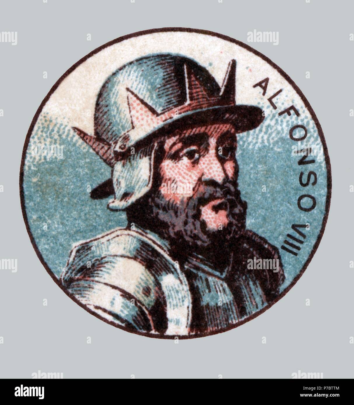 España. Edad Media. Alfonso VIII (1155-1214), Rey de Castilla del 1158 al 1214. Banque D'Images