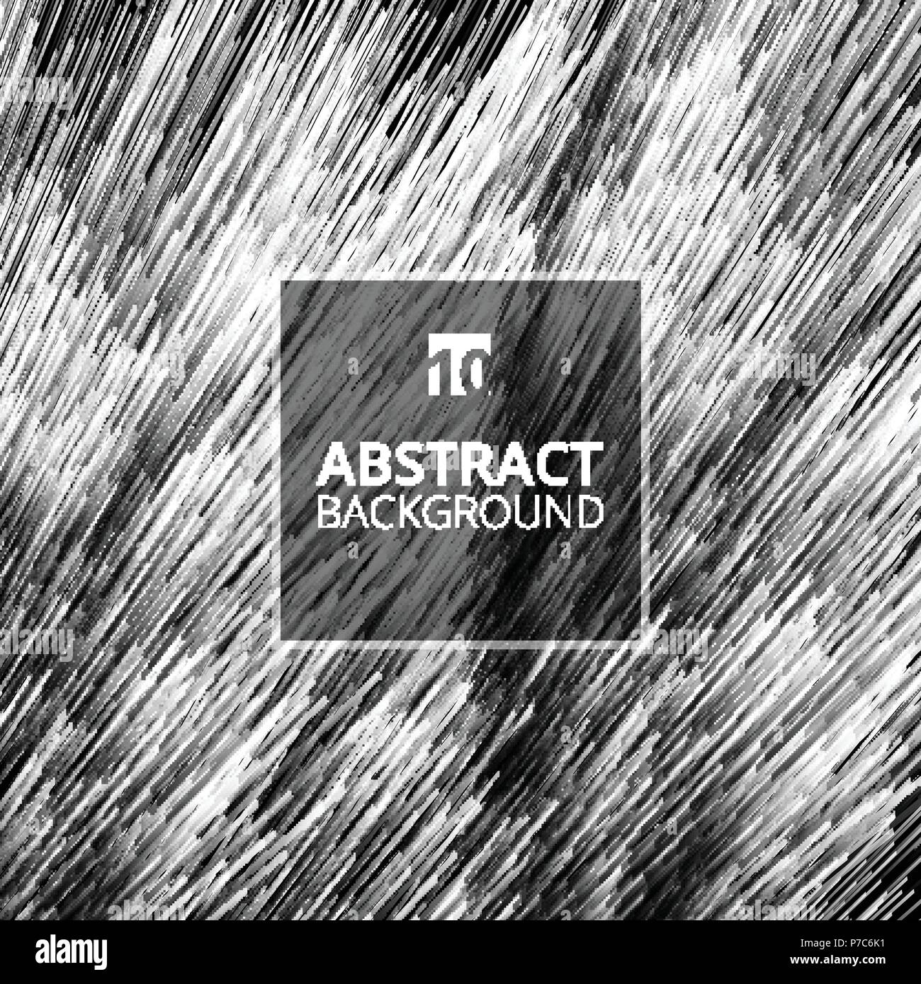 Résumé fond noir et blanc lignes diagonales texture futuriste. Vector illustration Illustration de Vecteur