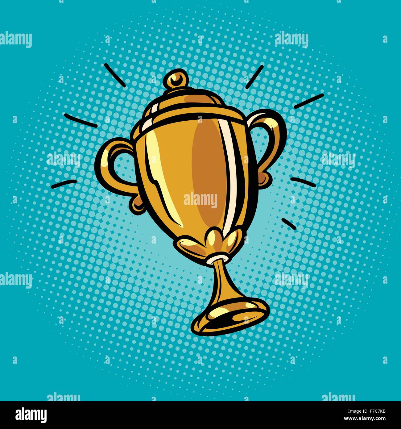 Coupe du champion or Illustration de Vecteur