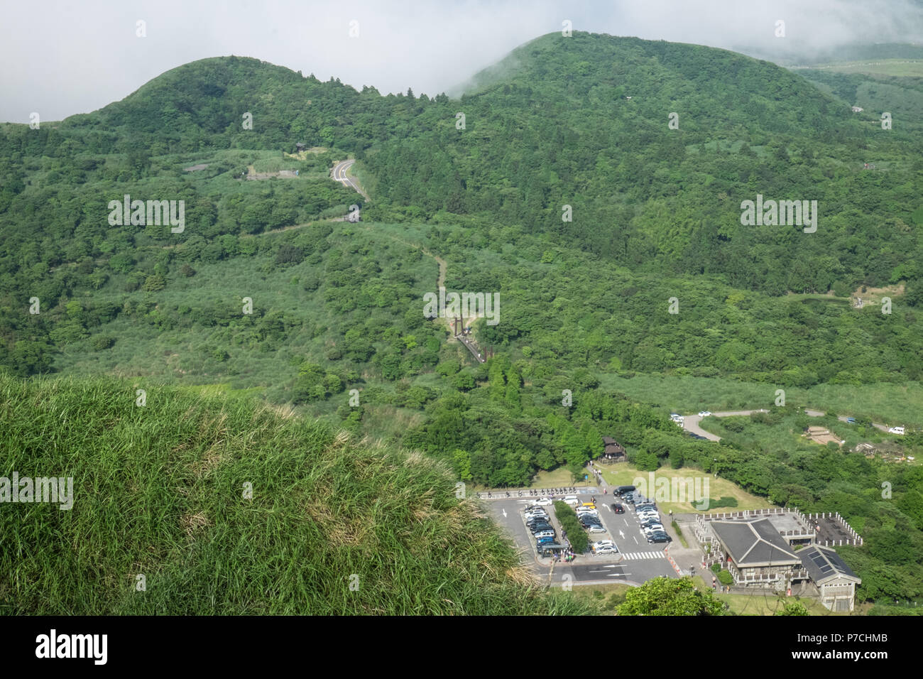 Randonnée, randonnée pédestre,Randonnée,Qixing Yangmingshan,National,Parc,Taipei,Taiwan,Chine,Chinois,,République de Chine,RDC,Asia,Asiatique, Banque D'Images