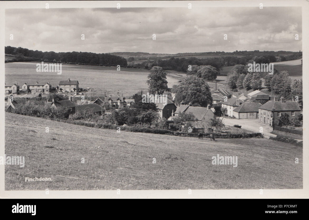 Vintage Photo d'Finchdean, Hampshire, Royaume-Uni Banque D'Images