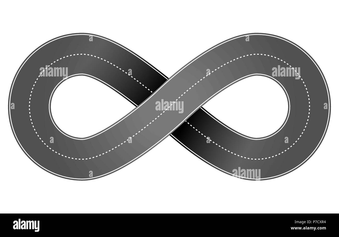 Chemin infini Banque d'images vectorielles - Alamy