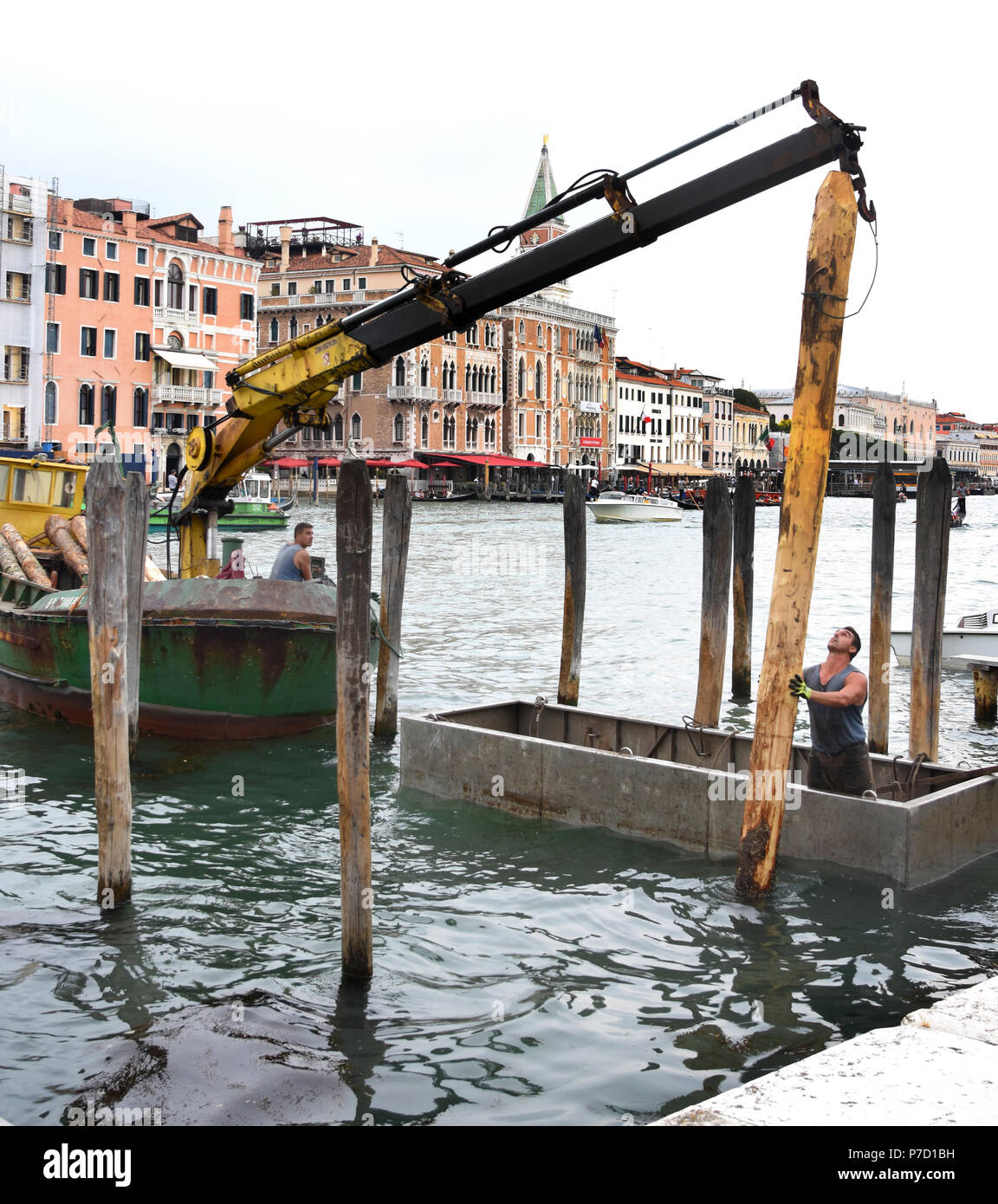 Venise, Italie, Venise, l'italien, pas tout à fait prêt encore 2018 Banque D'Images