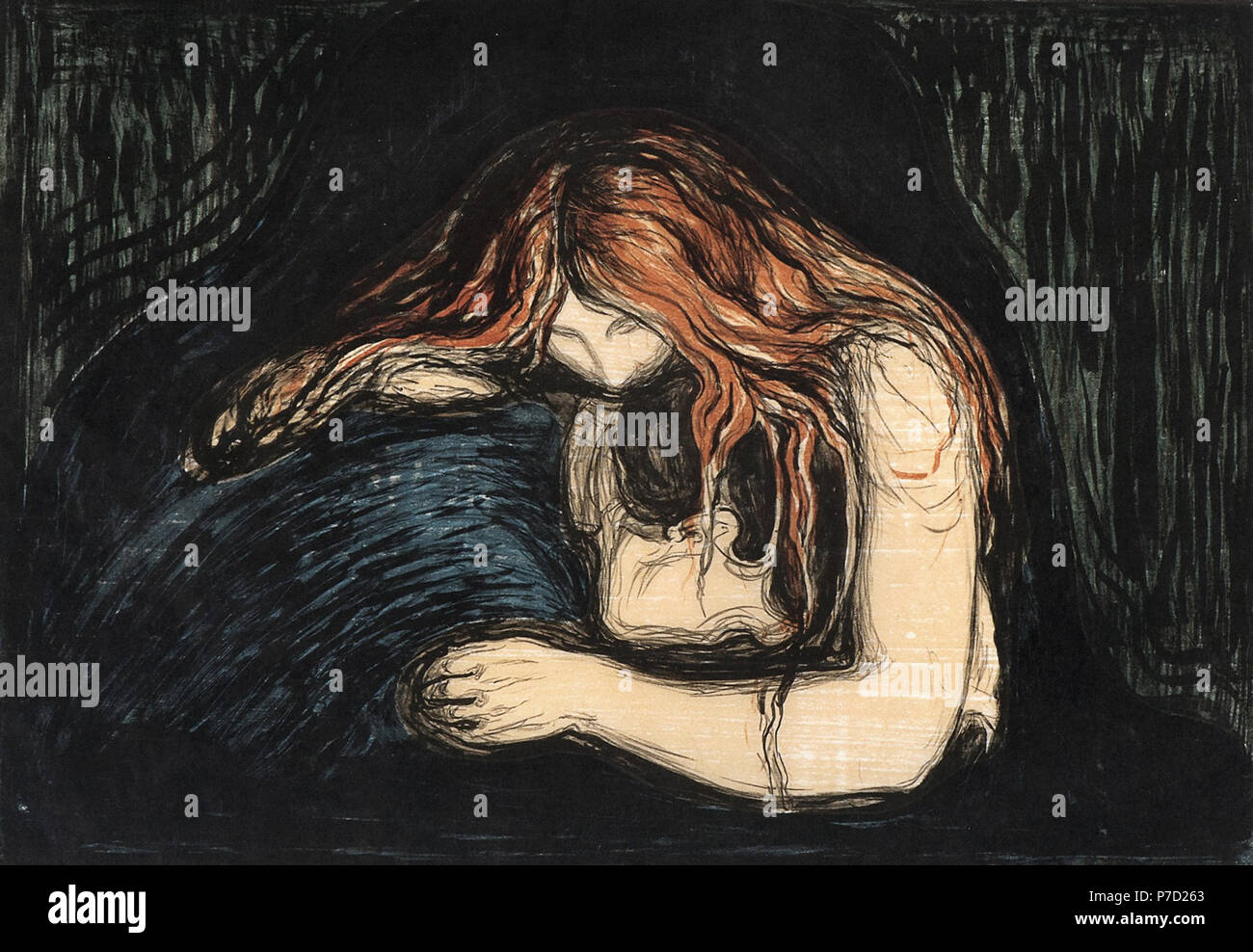 Edvard Munch - Vampire 2 Banque D'Images