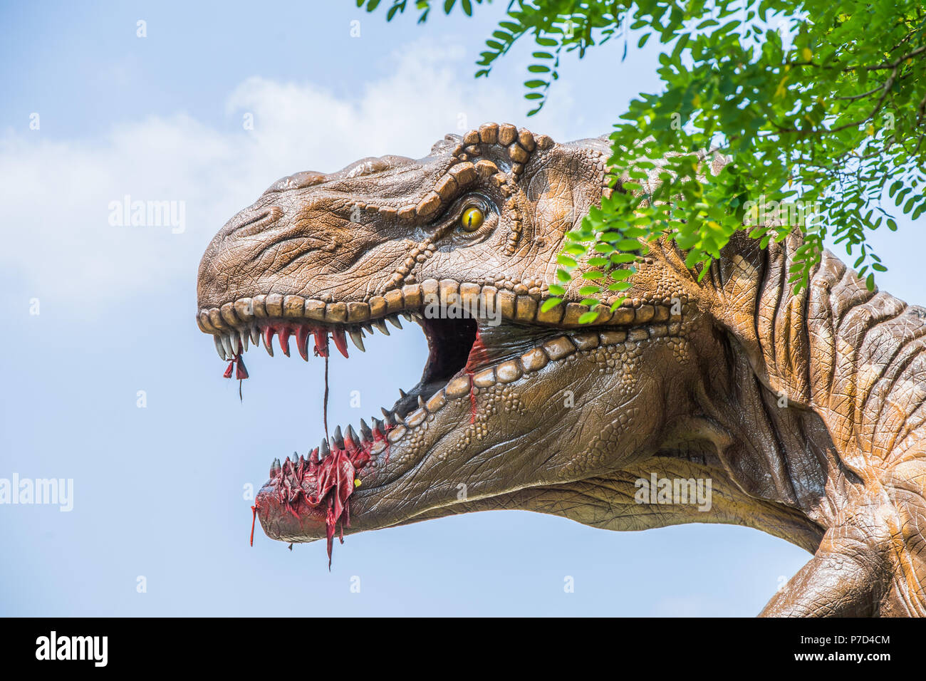 Portrait de copie de dinosaure T-Rex Banque D'Images
