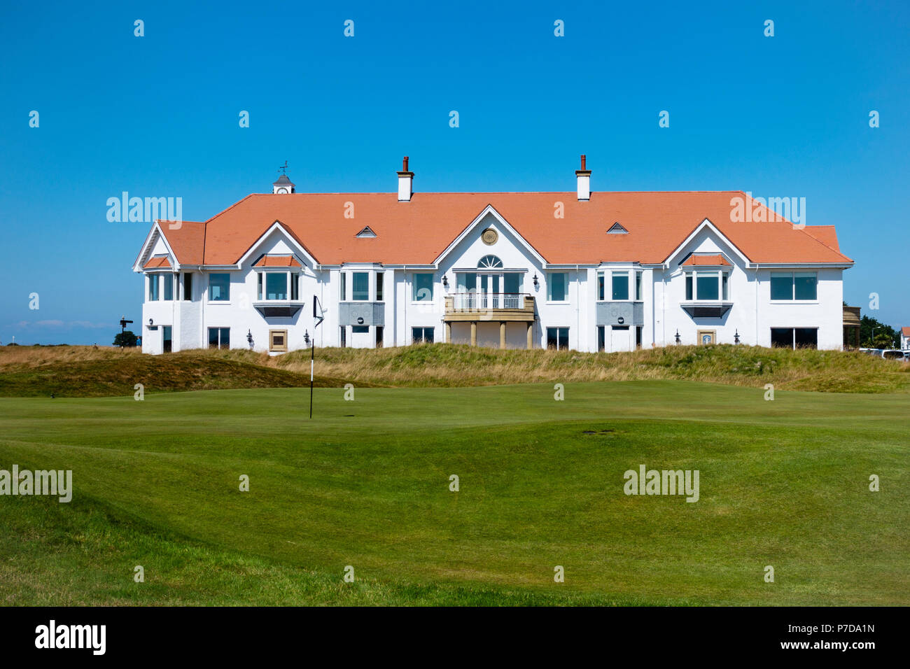 Au club de golf Turnberry Trump dans l'Ayrshire, Ecosse, Royaume-Uni Banque D'Images