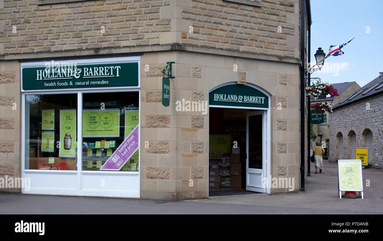 La Hollande et Barrett shop de Bakewell, Derbyshire Banque D'Images