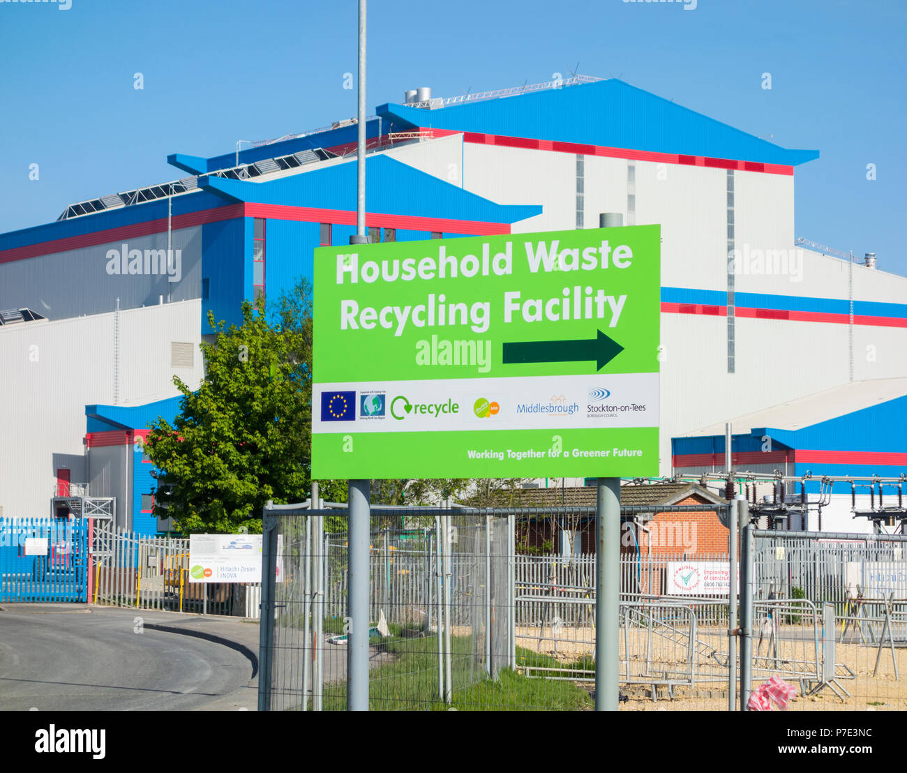 L'énergie à partir de déchets à Haverton Hill près de Middlesbrough, Teesside, Angleterre. UK Banque D'Images