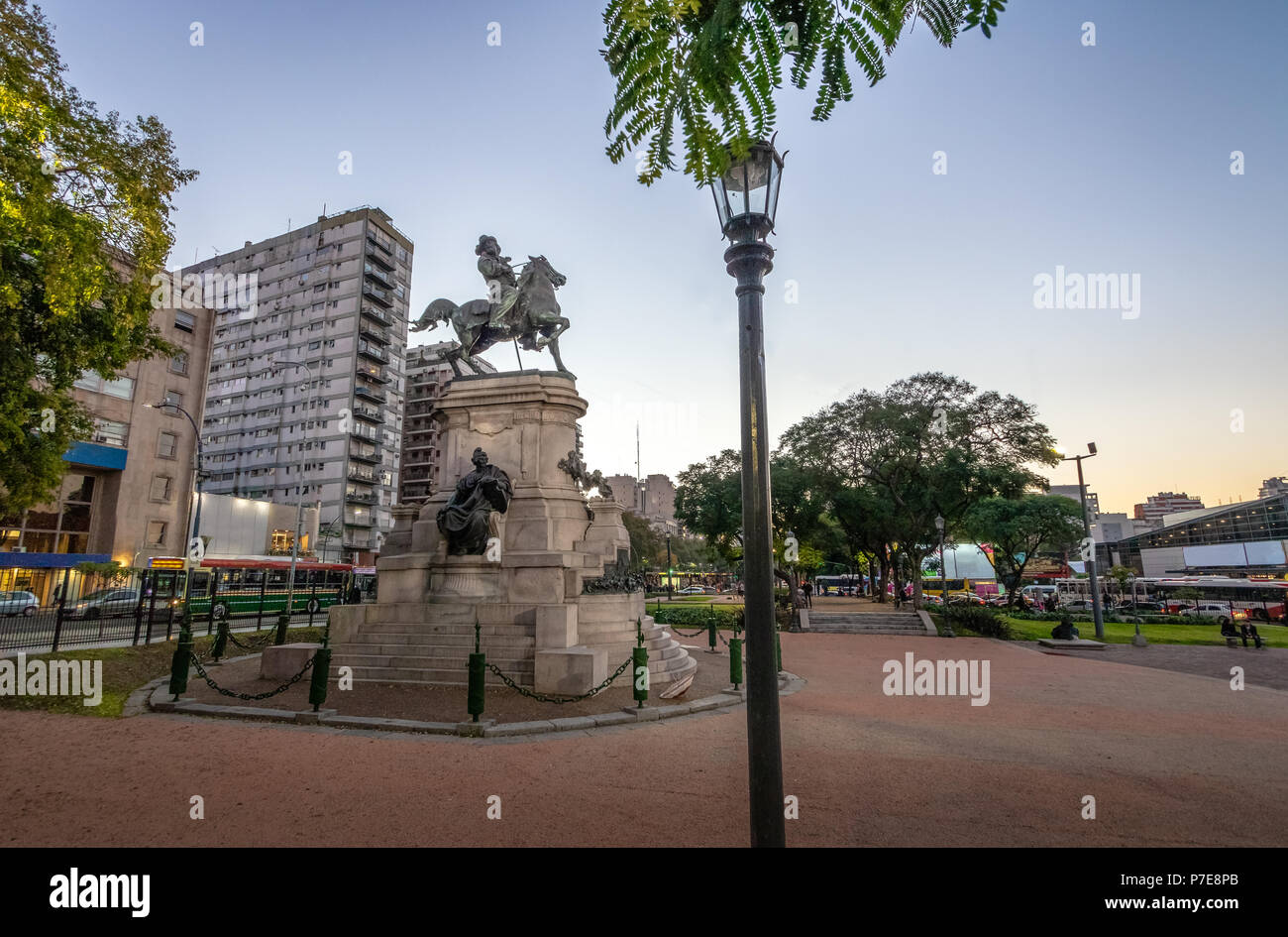 La Plaza Italia à Palermo - Buenos Aires, Argentine Banque D'Images