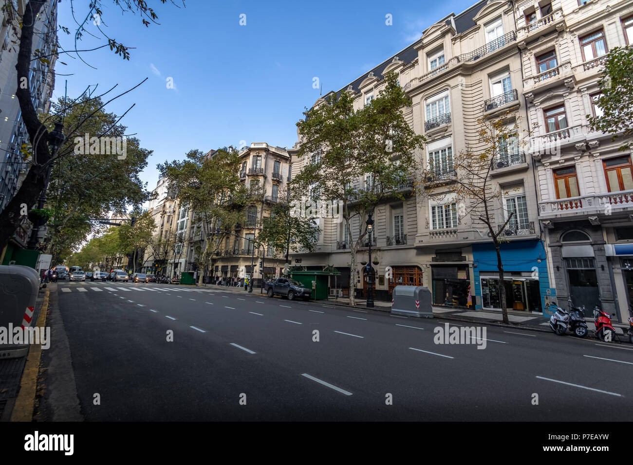 Avenida de Mayo - Buenos Aires, Argentine Banque D'Images