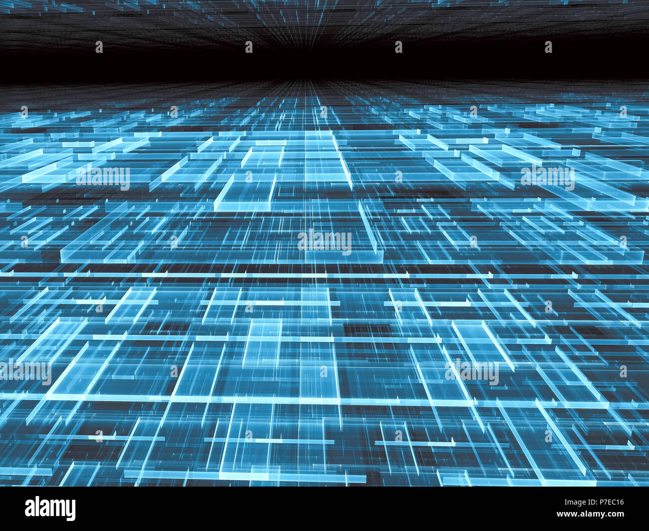Résumé Contexte La technologie numérique - image générée Banque D'Images