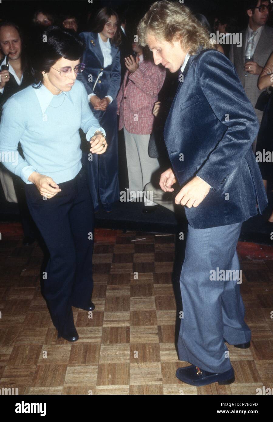 Billie Jean King et Vitas Gerulaitis au Studio 54 1978 Crédit : Adam/MediaPunch ScullPHOTOlink Banque D'Images