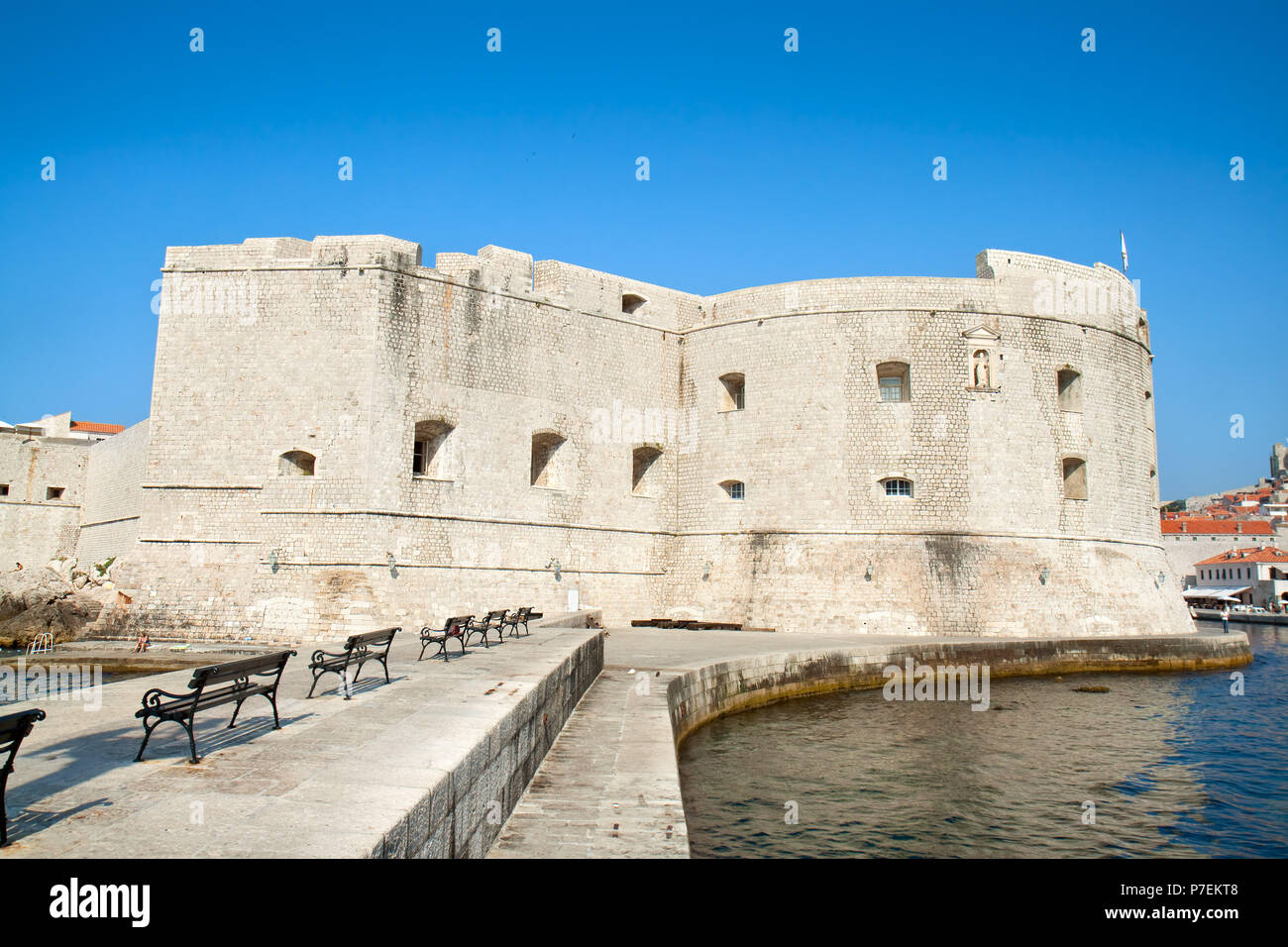 Fort St John (Sv Ivana), Dubrovnik, Croatie Banque D'Images