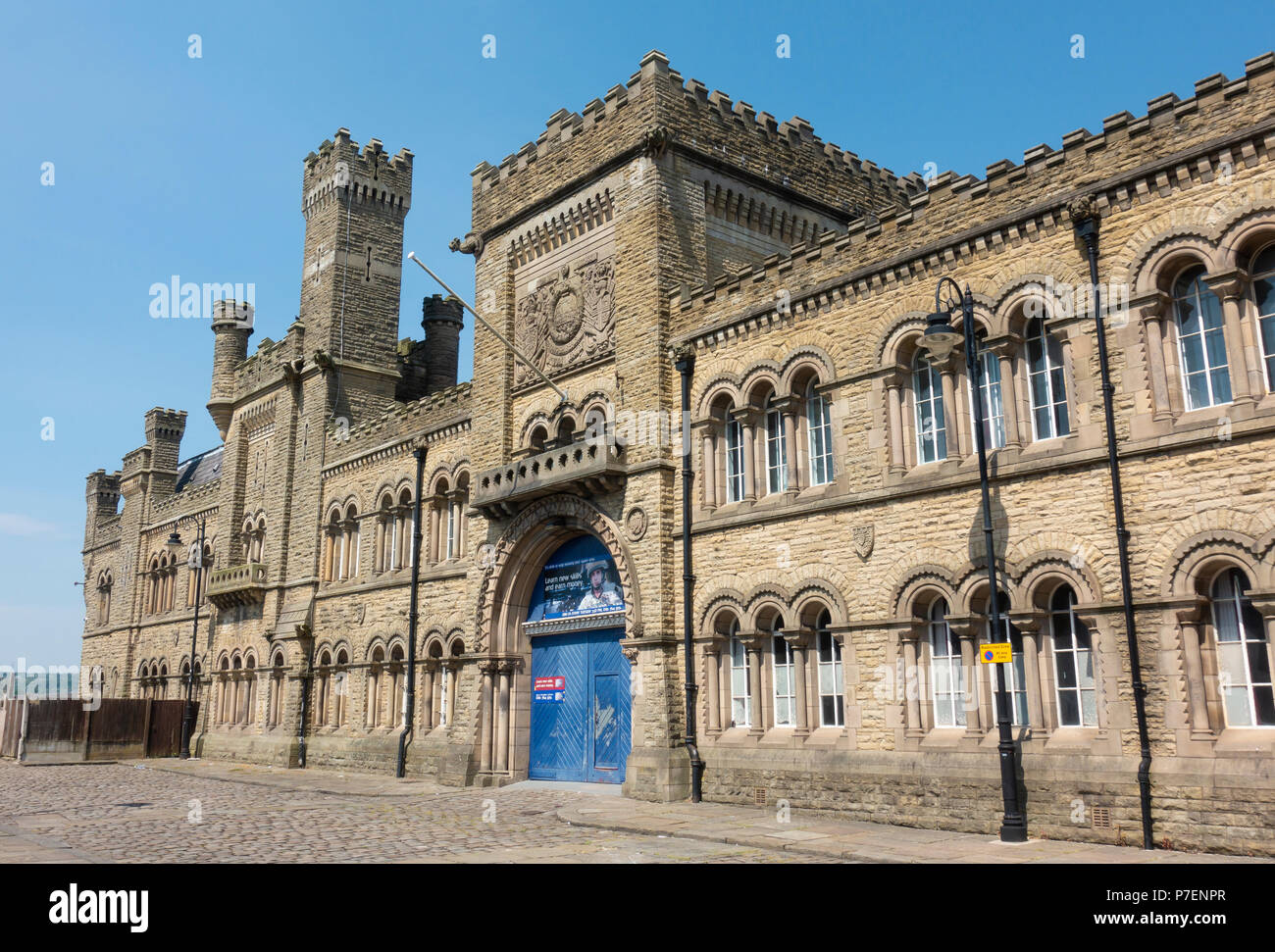 Manège militaire du château de Bury, Lancashire. Banque D'Images