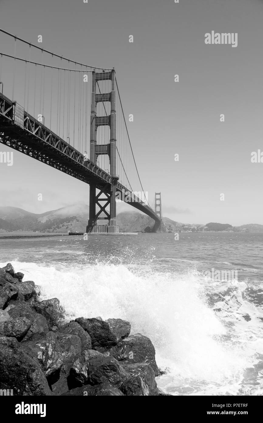 Golden Gate Bridge à San Francisco, Californie, USA Banque D'Images