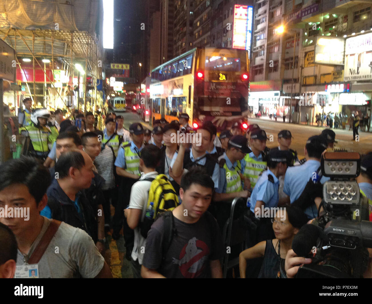 2014 Hong Kong 4 juin veillée aux chandelles (17). Banque D'Images