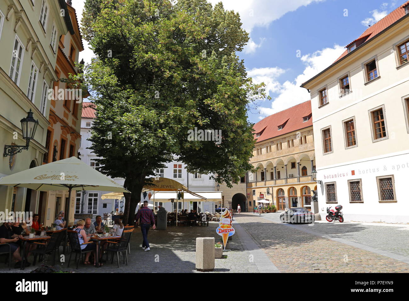 Ungeltu Vielle-ville V, (Týnský Dvůr, aka Ungelt), Staré Město (vieille ville), Prague, Tchéquie (République tchèque), de l'Europe Banque D'Images