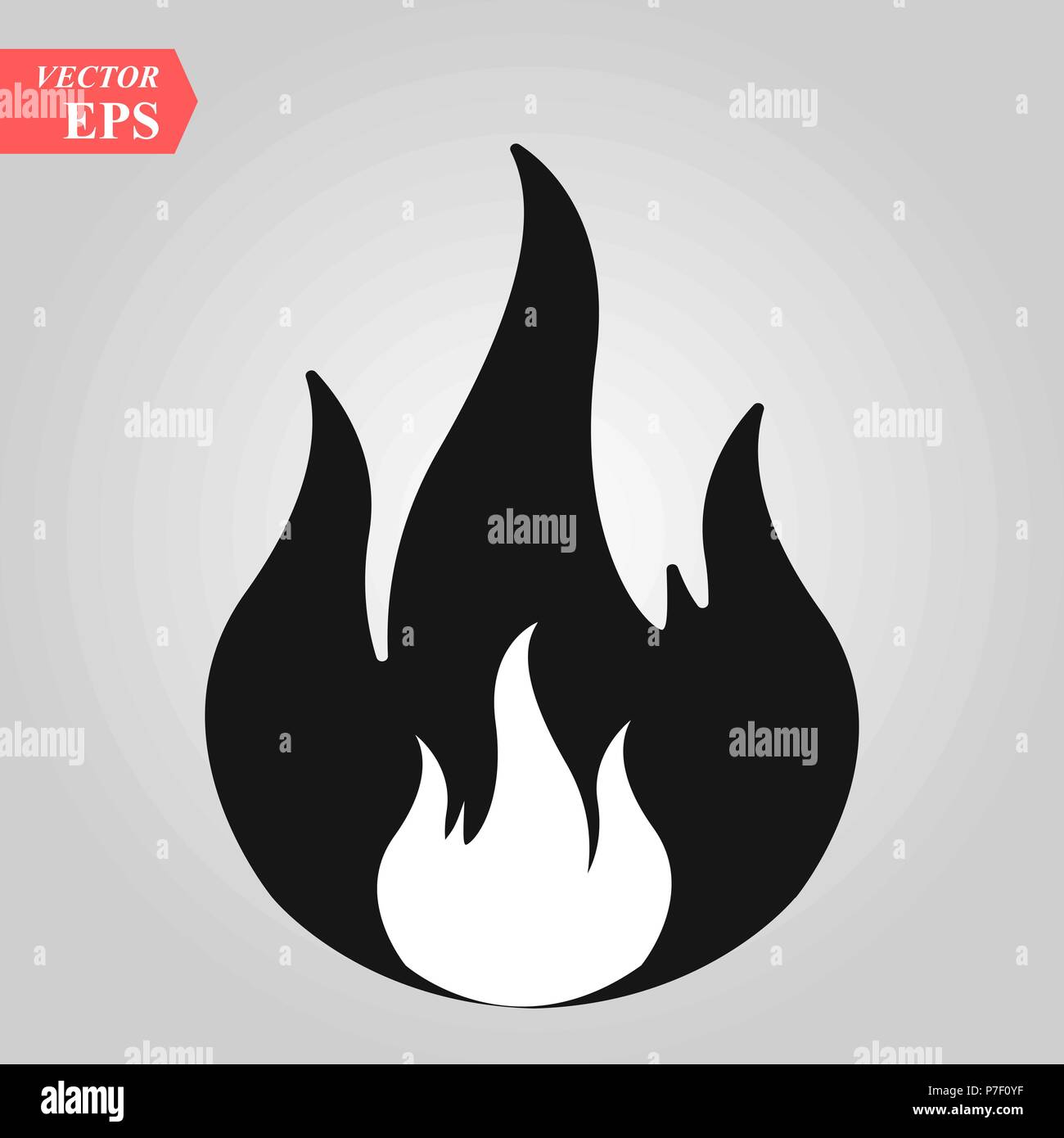 L'icône de l'incendie. Symbole du feu. Modèle plat. Stock - Vector illustration eps 10 Illustration de Vecteur
