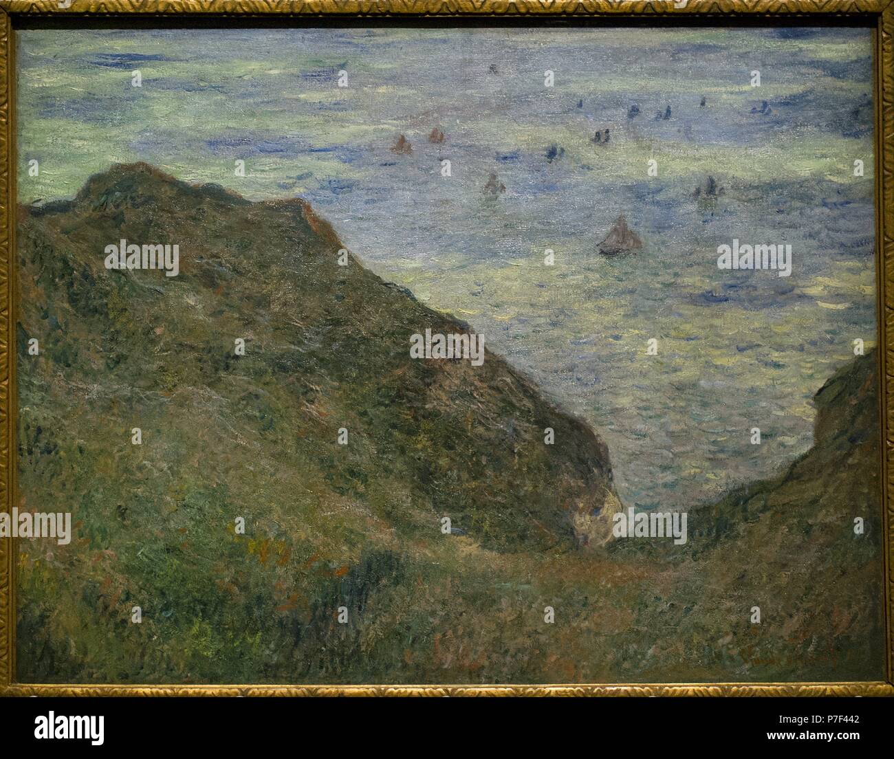 Claude Monet (1906-1957). Le peintre français. Vue sur la mer, 1882. Musée national. Stockholm. La Suède. Banque D'Images