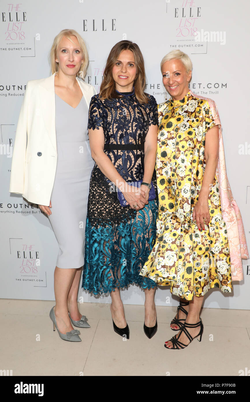 La Liste 2018 Elle a tenu à Somerset House - Arrivées avec : Emma Mortimer, Alessandra Rossi, Anne-Marie Curtis Où : London, Royaume-Uni Quand : 04 juin 2018 Credit : Lia Toby/WENN.com Banque D'Images