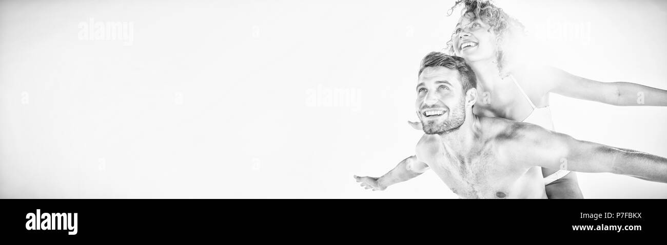 Heureux couple smiling Banque D'Images