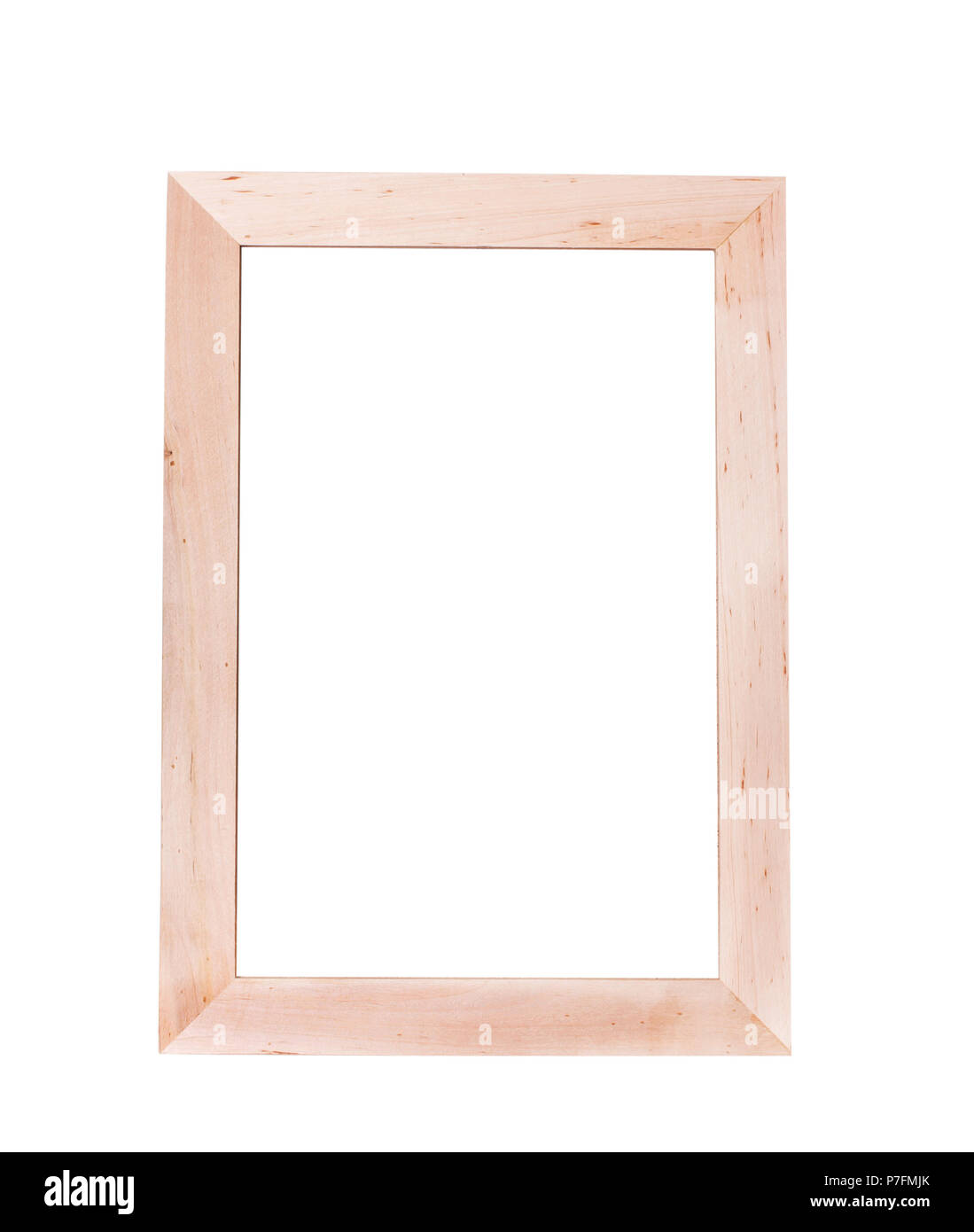 Cadre en bois vide vertical pour écrire le texte avec feuille blanche vierge, template, maquette Banque D'Images