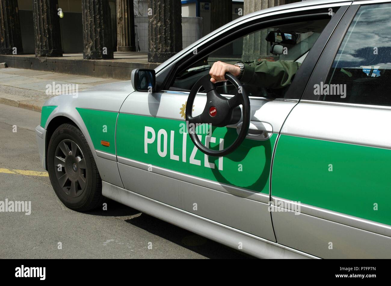 Transport Police volant, Berlin, Allemagne Banque D'Images