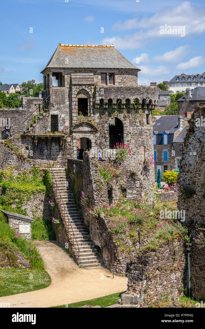 Ville fortifiée de fougères Bretagne France Banque D'Images