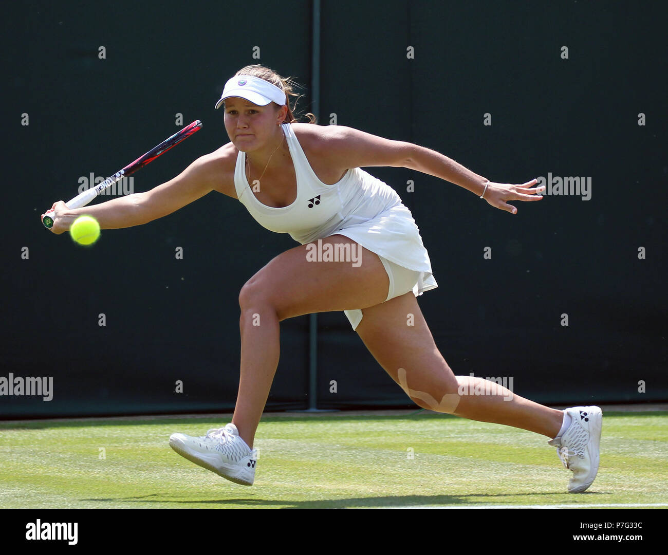 EVGENIYA RODINA, le tournoi de Wimbledon 2018, le tournoi de Wimbledon 2018, le All England Tennis Club, 2018 Banque D'Images