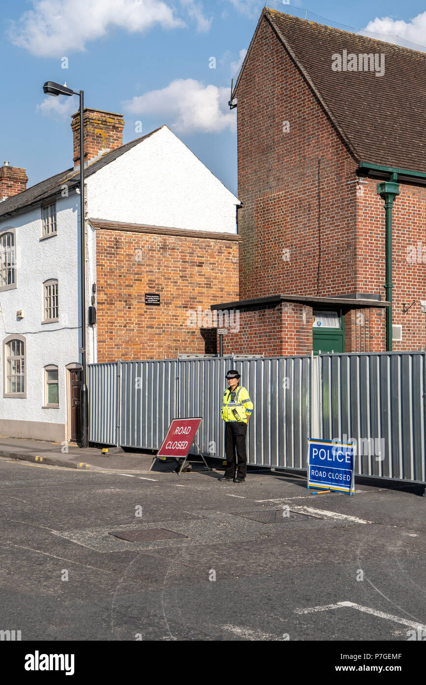 Policier en service Salisbury Banque D'Images