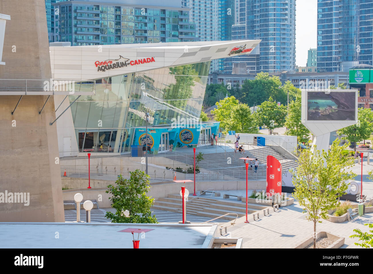 Ripleyâ€™Aquarium du Canada est une attraction touristique populaire à Toronto (Ontario) Canada. Banque D'Images