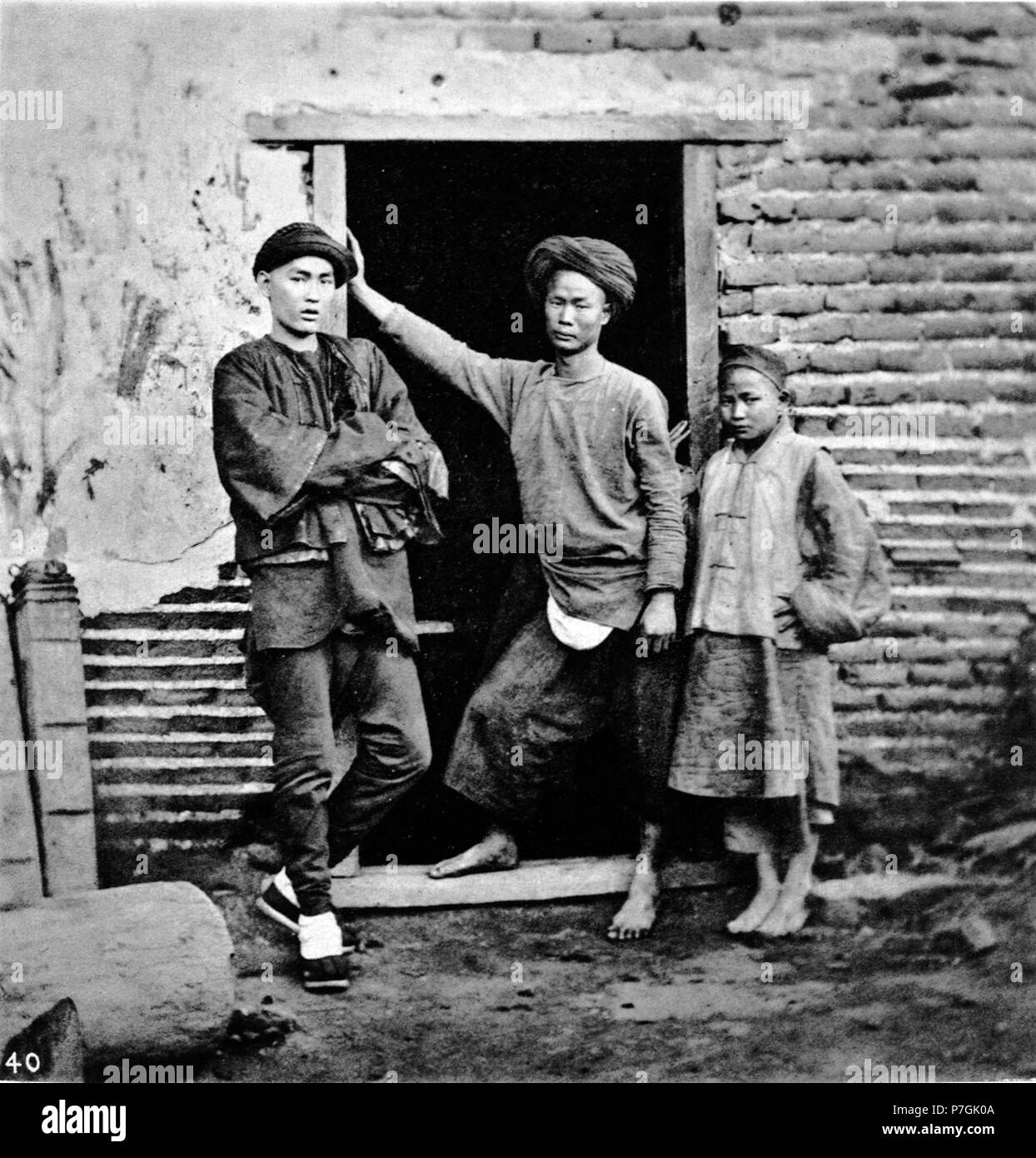 Anglais : photographie de John Thomson. Voir détail sur le lien ci-dessous. Avant 1898 160 2 pied Banque D'Images