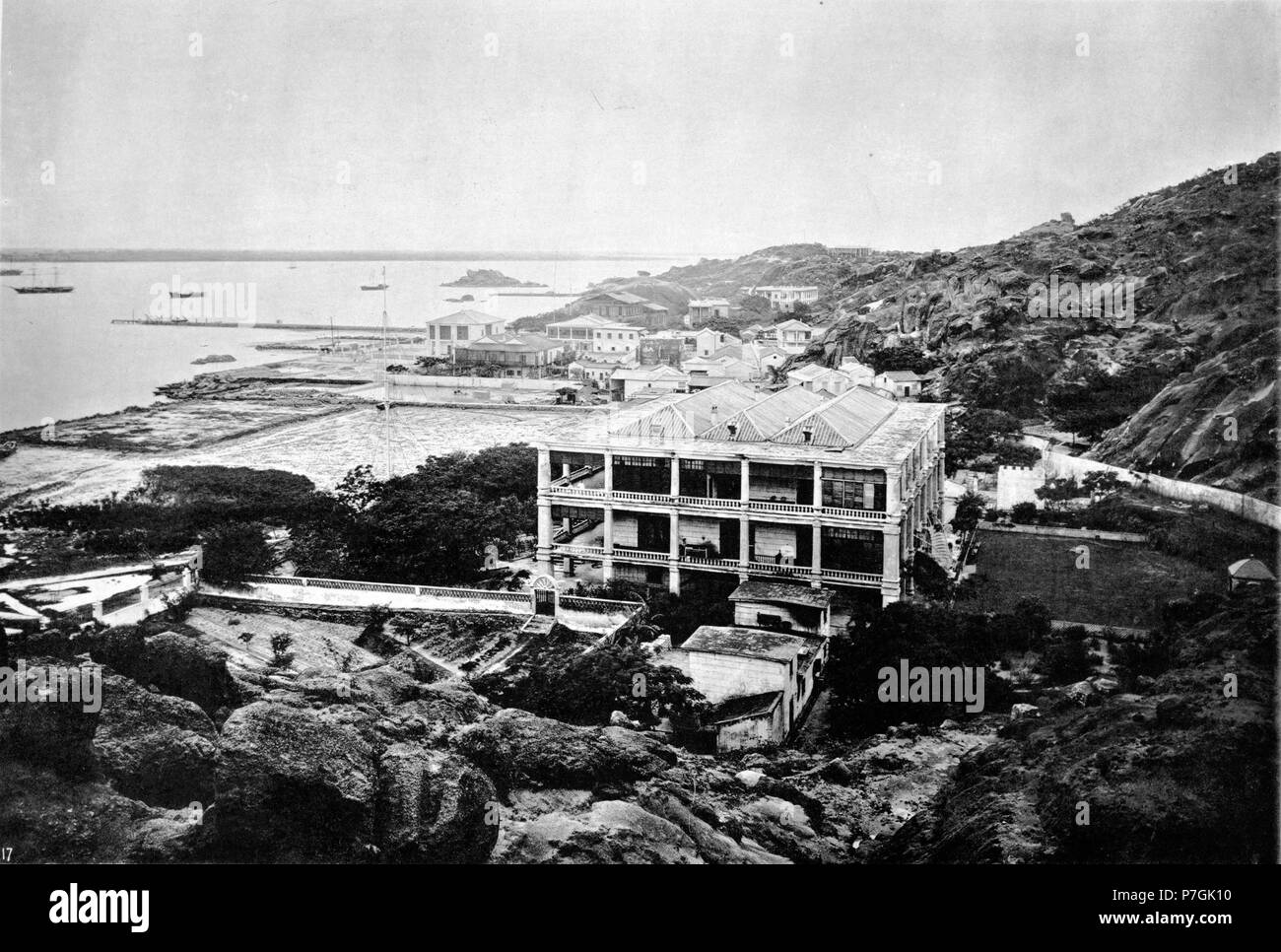 Anglais : photographie de John Thomson. Voir détail sur le lien ci-dessous. Avant 1898 345 Règlement de Swatow Banque D'Images