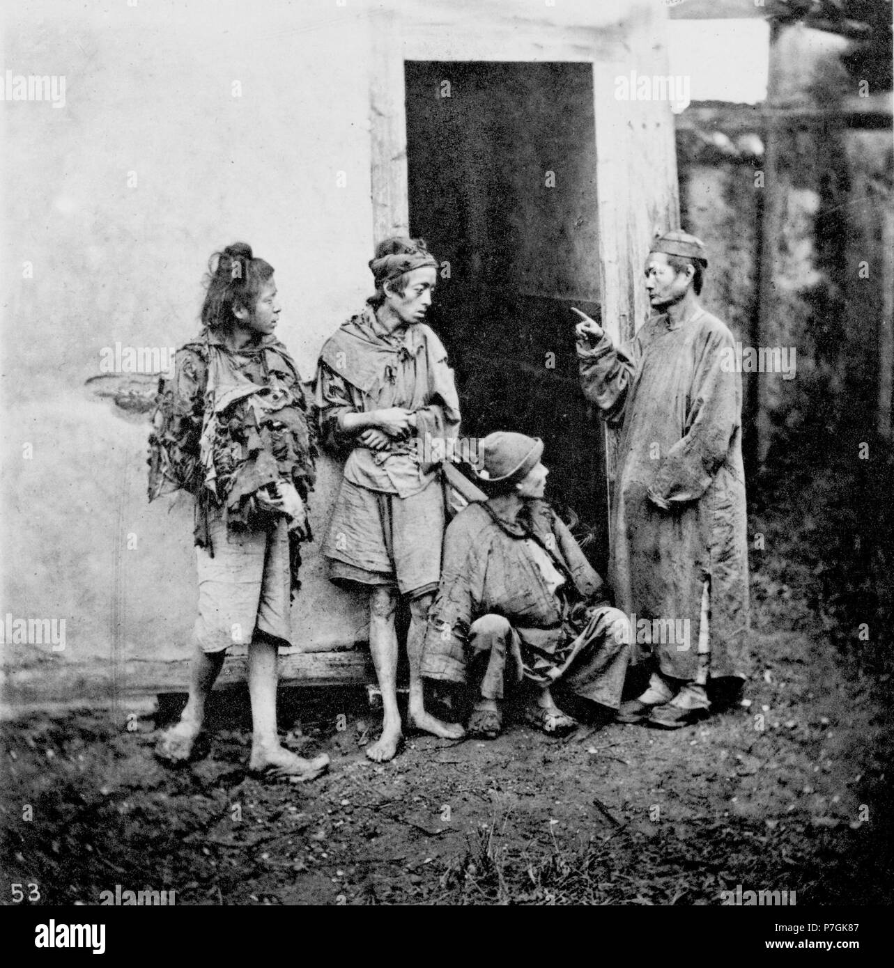 Anglais : photographie de John Thomson. Voir détail sur le lien ci-dessous. avant 1898 40 mendiant kings Banque D'Images