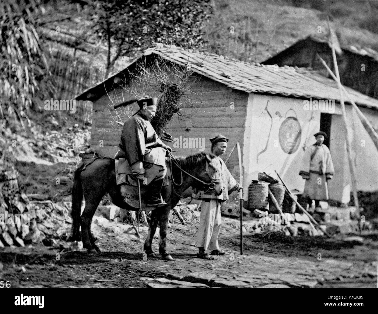 Anglais : photographie de John Thomson. Voir détail sur le lien ci-dessous. Avant 1898 274 mandarinson Militaire Academie Banque D'Images