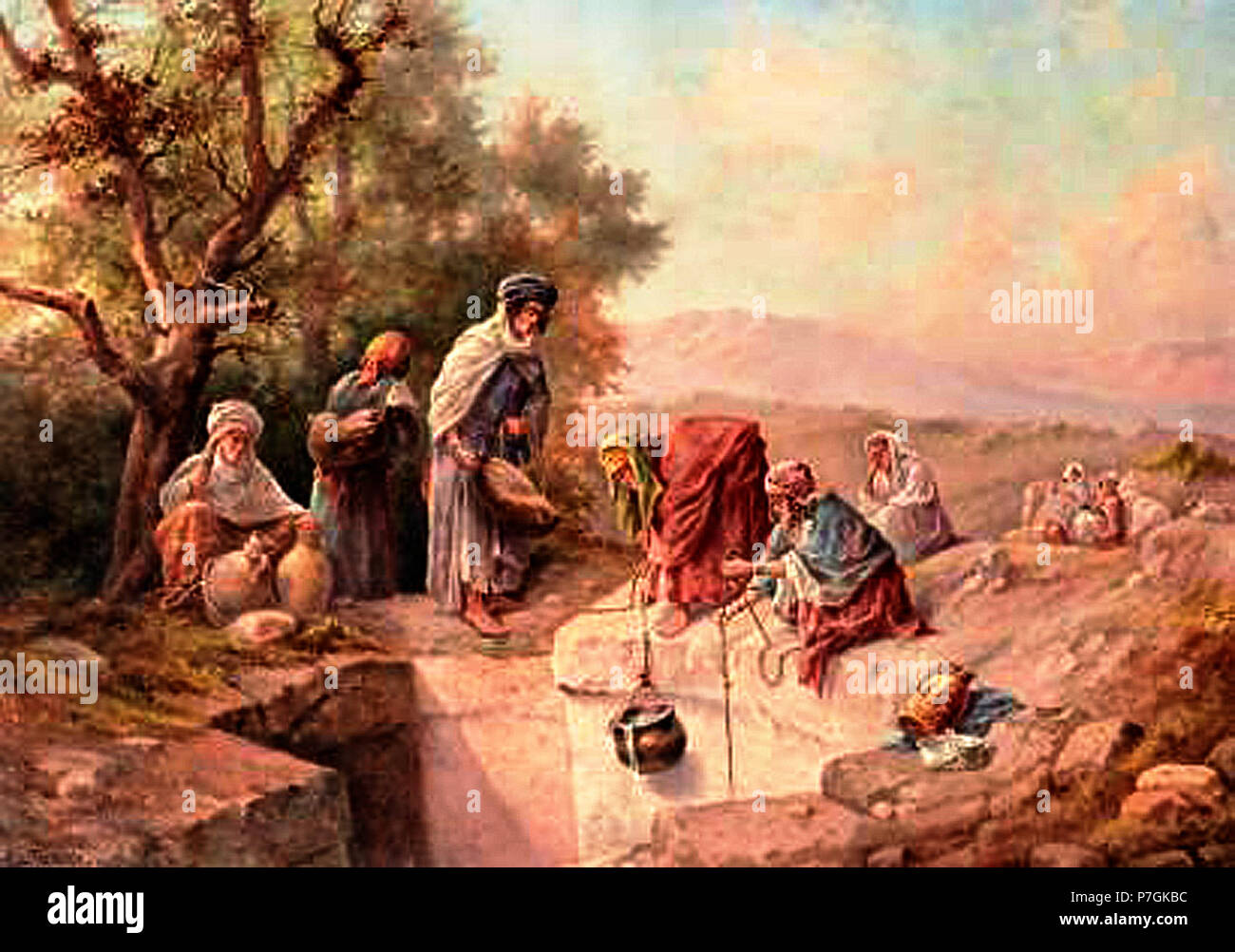 167 Gaspard de Toursky (mort en 1925) citerne romaine à Bou-Laredjia près souk el-Arba (Tunisie) Banque D'Images