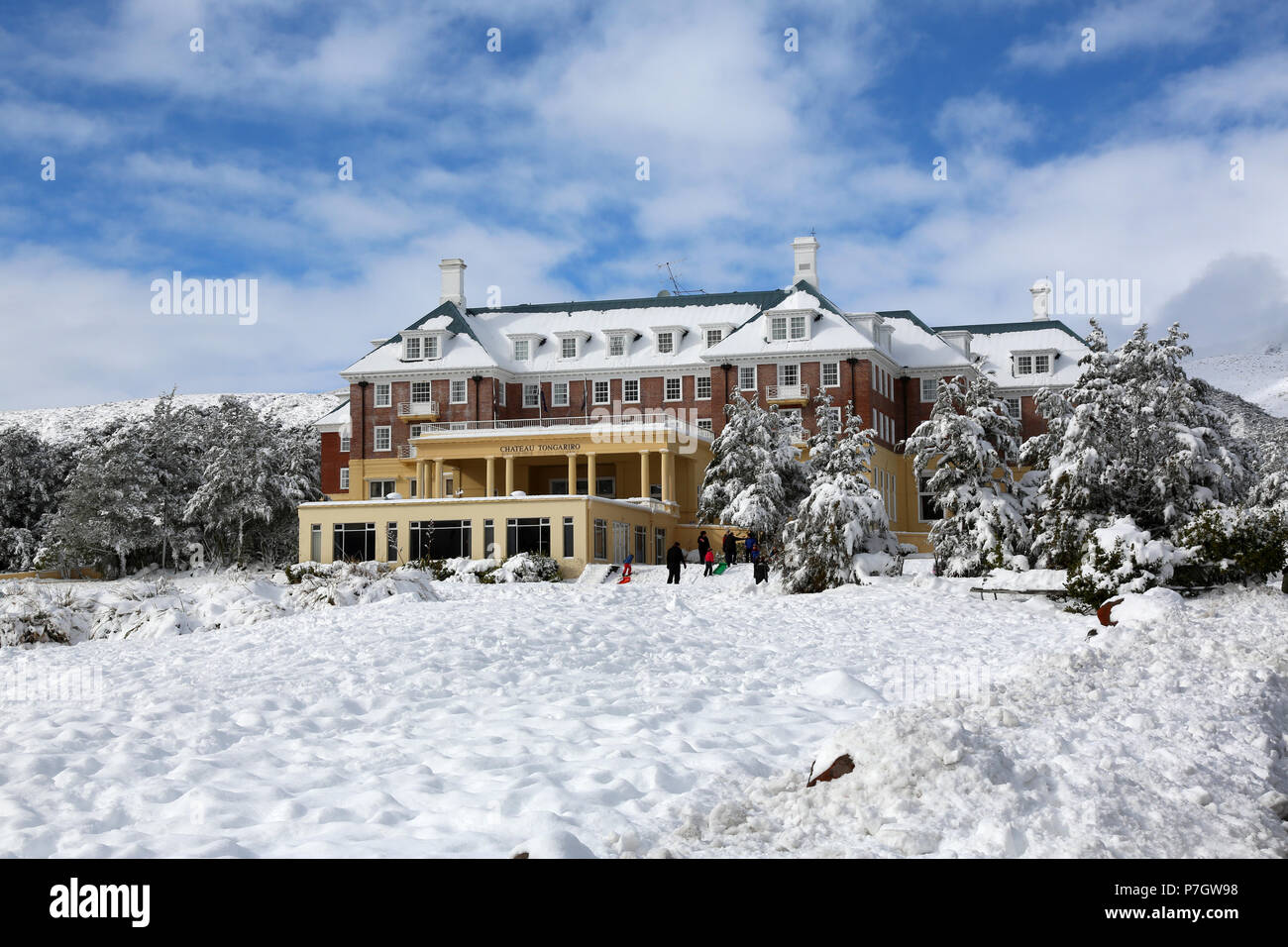 Le Chateau Tongariro, Banque D'Images