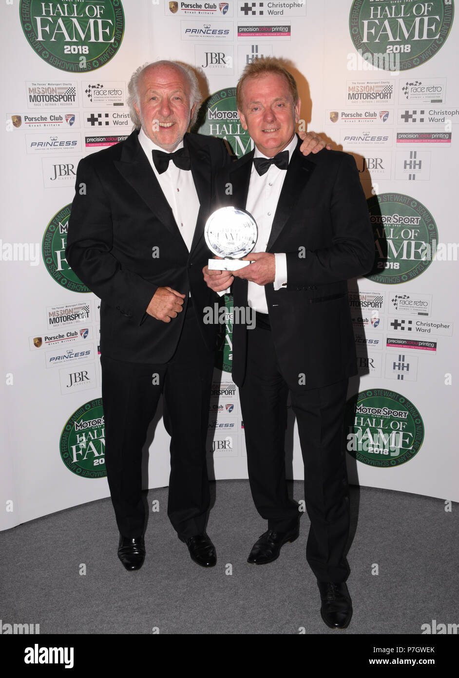 La 2018 Motor Sport Hall of Fame Awards au Club RAC dans Surrey Epsom comprend : Jonathan Palmer, David Richards Où : Epsom, Royaume-Uni Quand : 04 Juin 2018 Crédit : Paul Taylor/WENN.com Banque D'Images