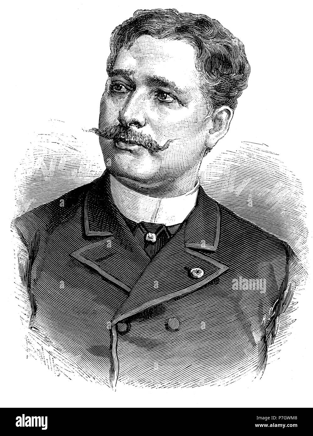 Baudry, Paul (1828-1886), pintor francés. La gravure de 1886. Banque D'Images