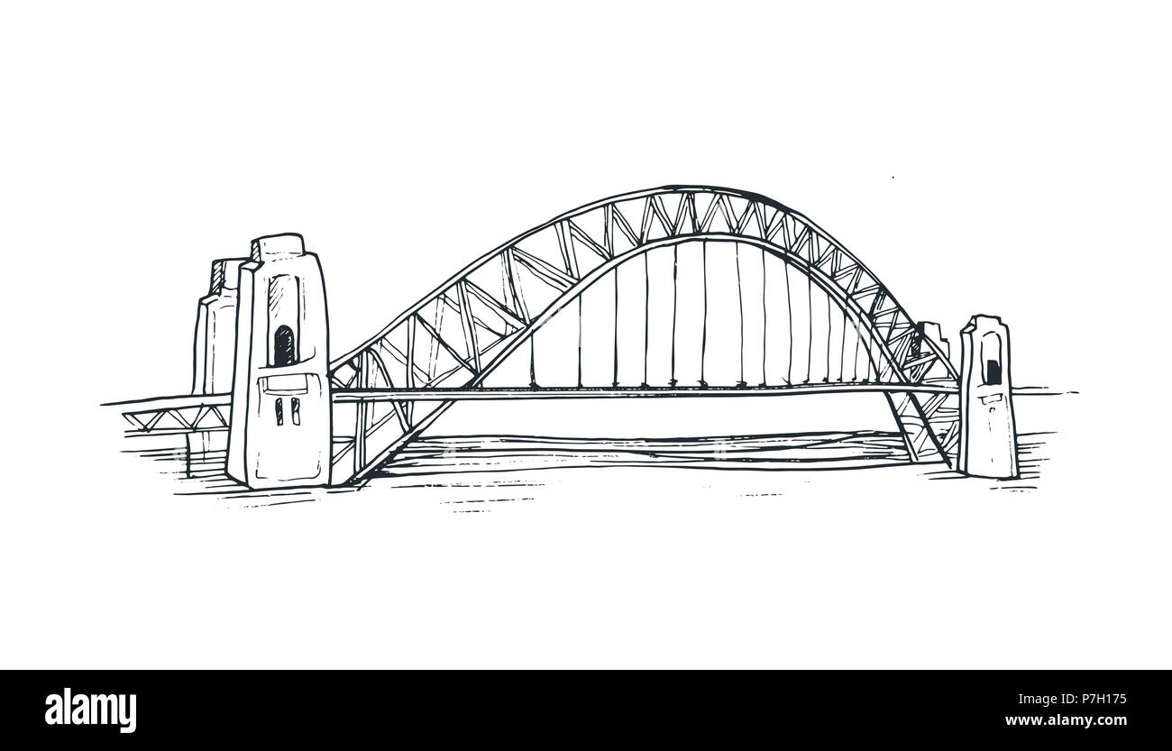 Sydney Harbour Bridge Illustration de Vecteur