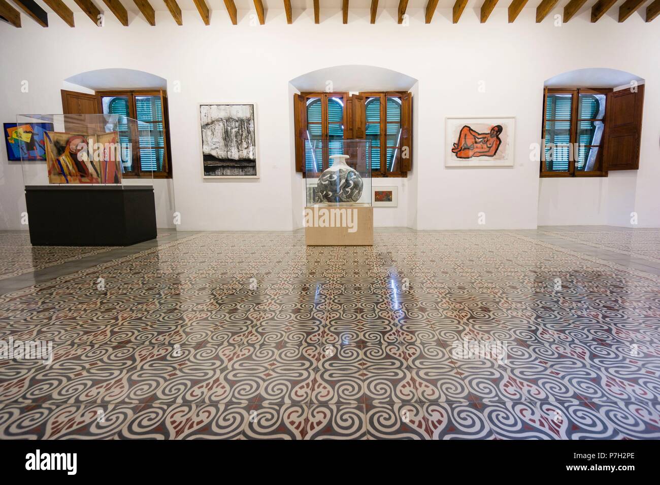 Edificio de estilo modernista de Can Prunera, siglo XX, Soller, Sierra de Tramuntana, à Majorque, îles Baléares, Espagne, Europe. Banque D'Images