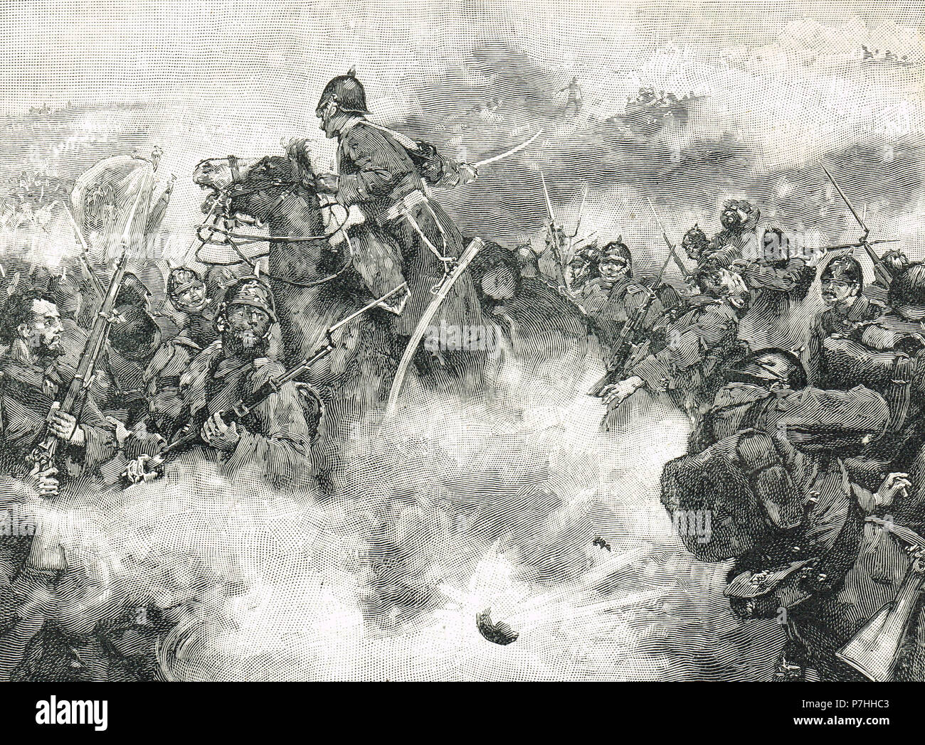 Repulse des Russes à Kars, troisième assaut sur les forces ottomanes, la guerre de Crimée, le 29 septembre 1855 Banque D'Images