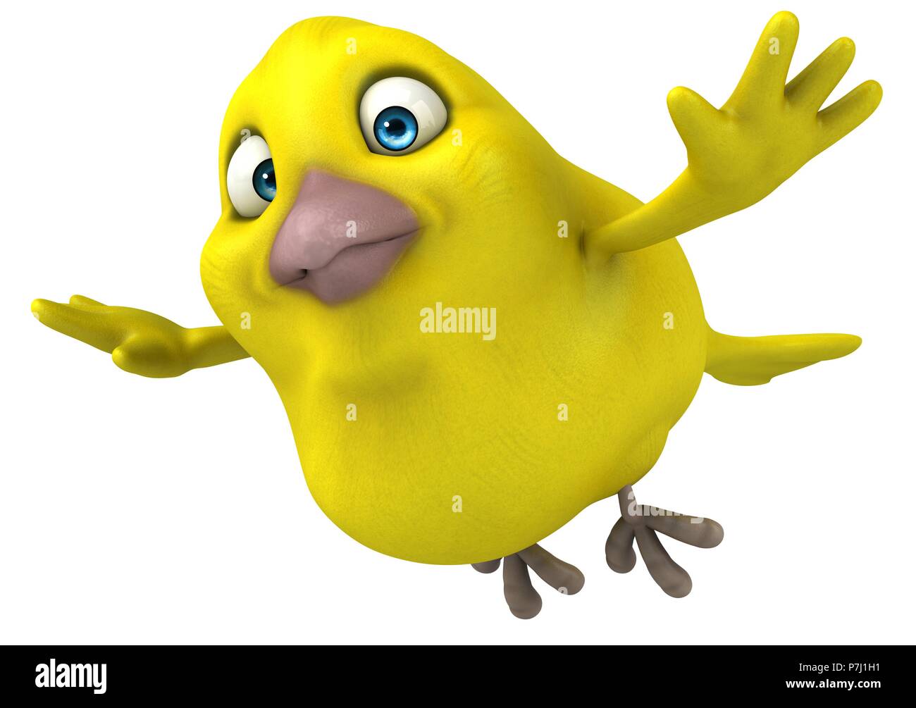 Oiseau jaune Banque D'Images