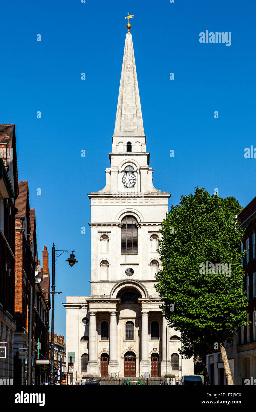 Christ Church, Spitalfields, Londres, Royaume-Uni Banque D'Images