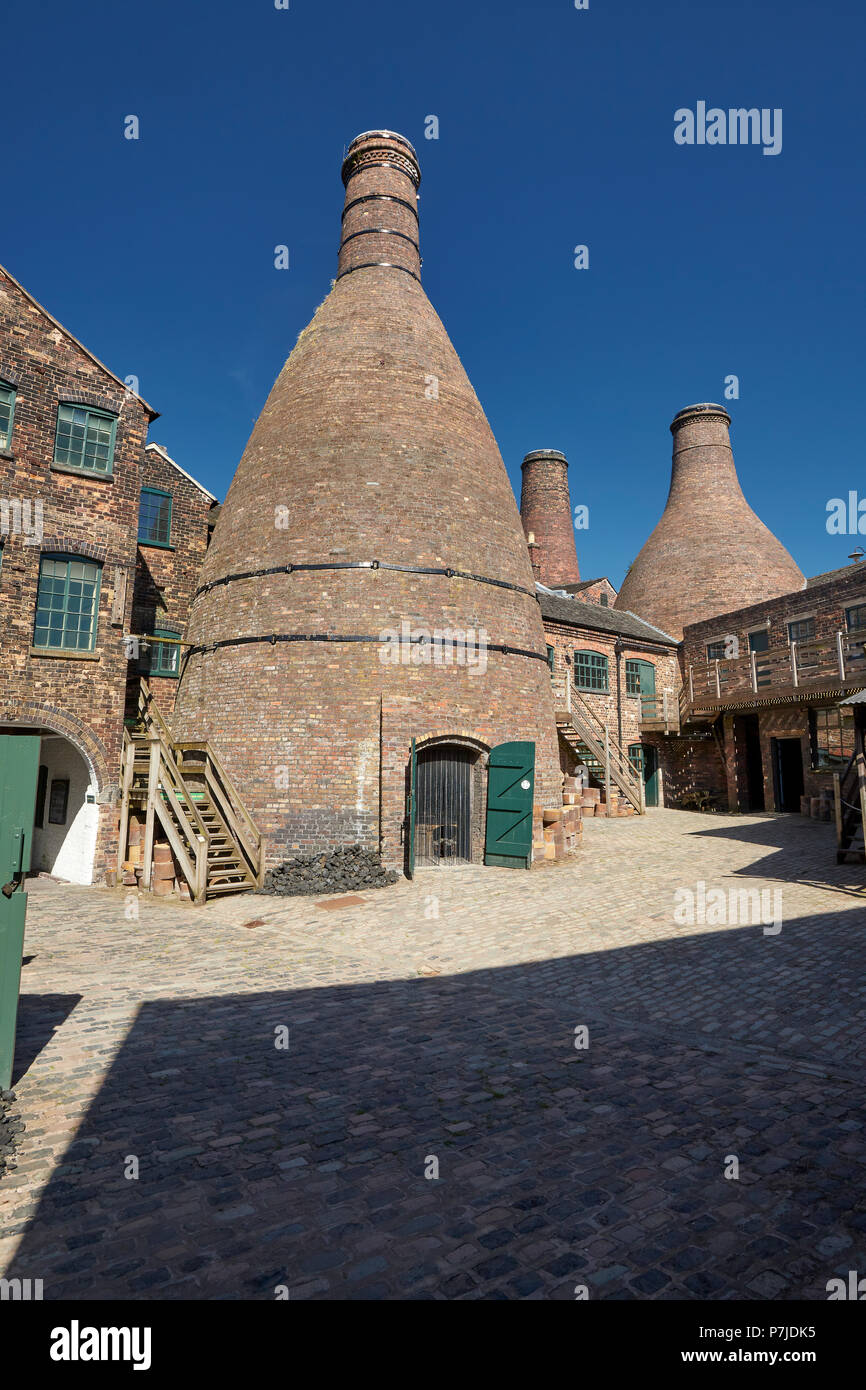 Gladstone Pottery Museum Longton Stoke on Trent Staffordshire England UK Banque D'Images