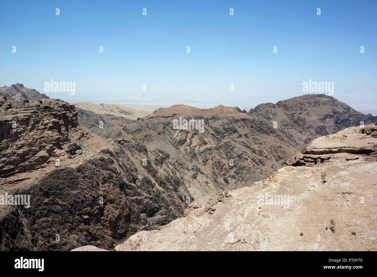 Petra. Enclave archéologique importante en Jordanie. Nabateo Capital del Antiguo reino. Banque D'Images